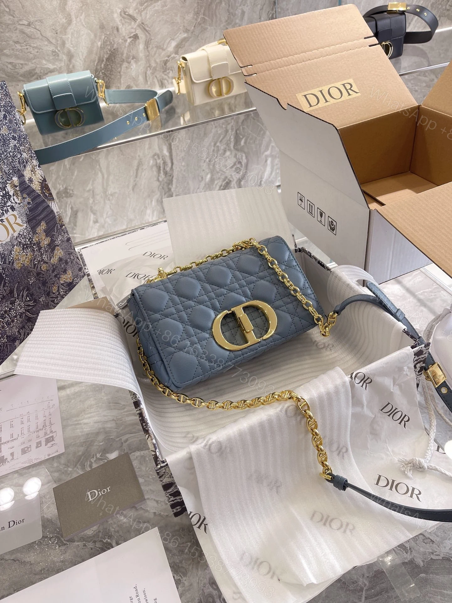 View 2 of LARGE DIOR CARO BAG