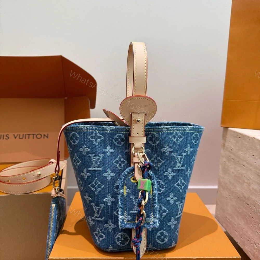 View 5 of Louis Vuitton All In BB Blue Denim 18cm M28107