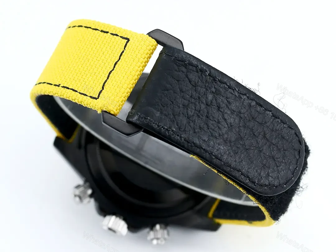 View 7 of Rolex Daytona Rainbow Skeleton Yellow Strap replica 40MM Rubber Strap Edition RG-DAYTONA-RAINBOW-SKELETON-YELLOW-STRAP-40