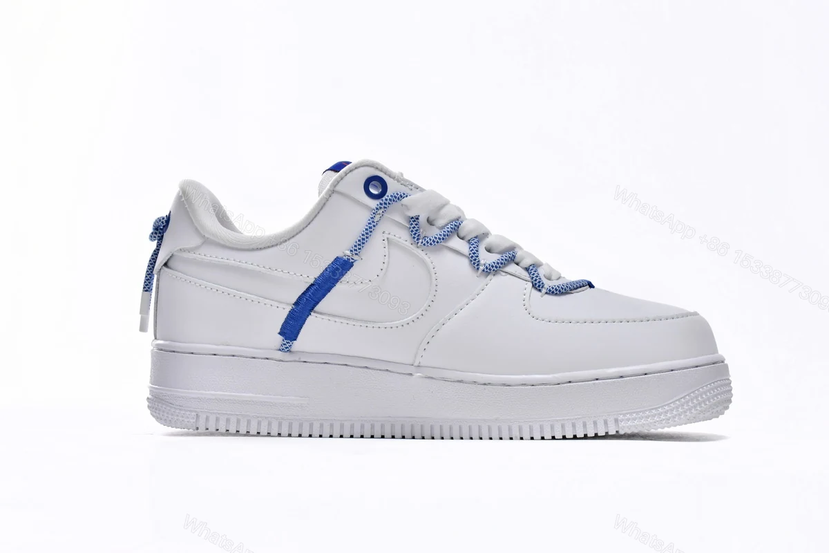View 2 of Nike Air Force 1 Low White and Safety Orange DH4408-100