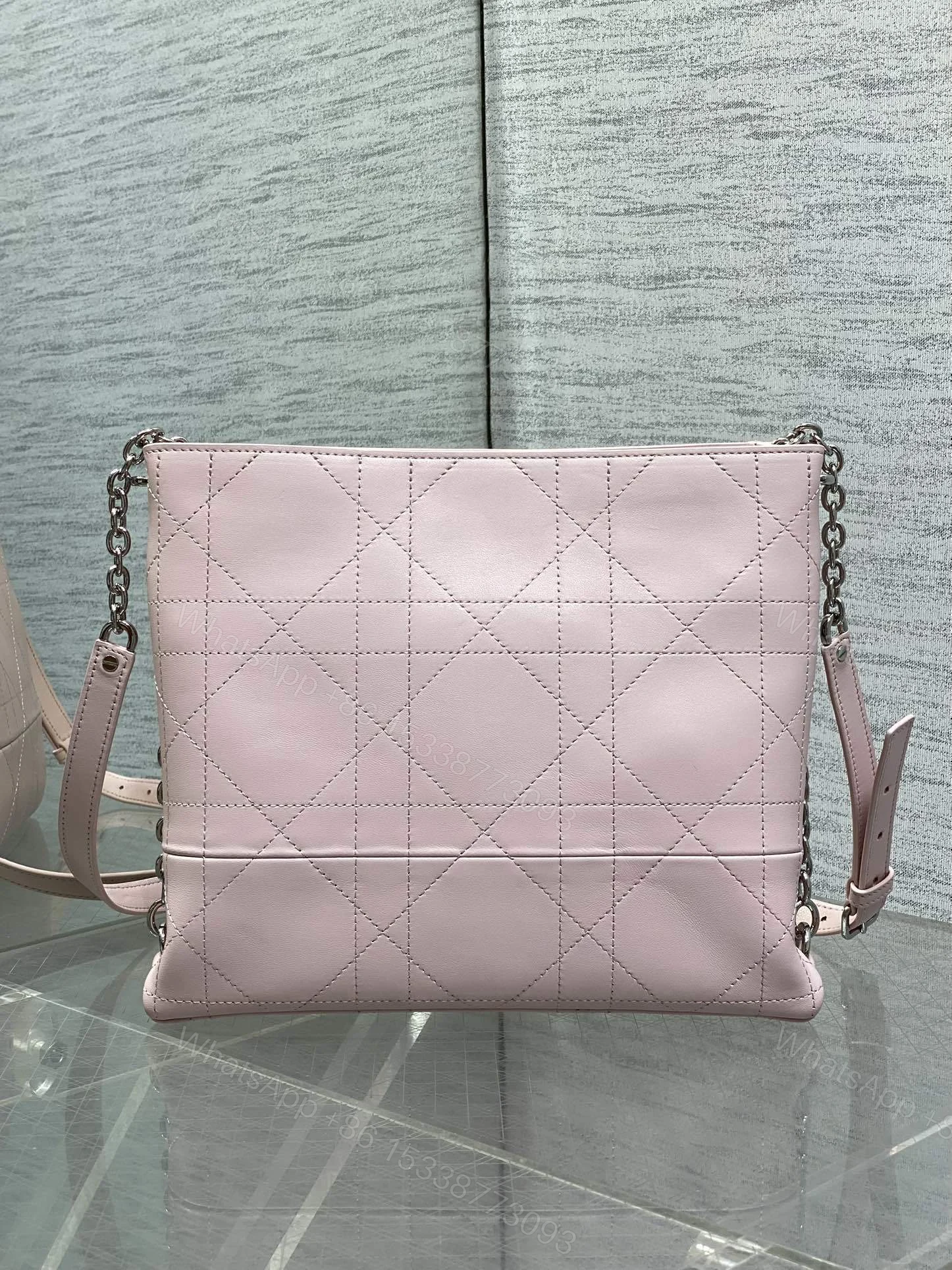 View 2 of Dior Trianon Bag in Pink Gold Hardware