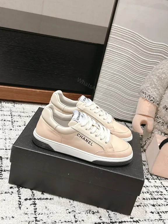 View 5 of Chanel-Inspired Leather Sneakers: Subtle Luxury Comfort