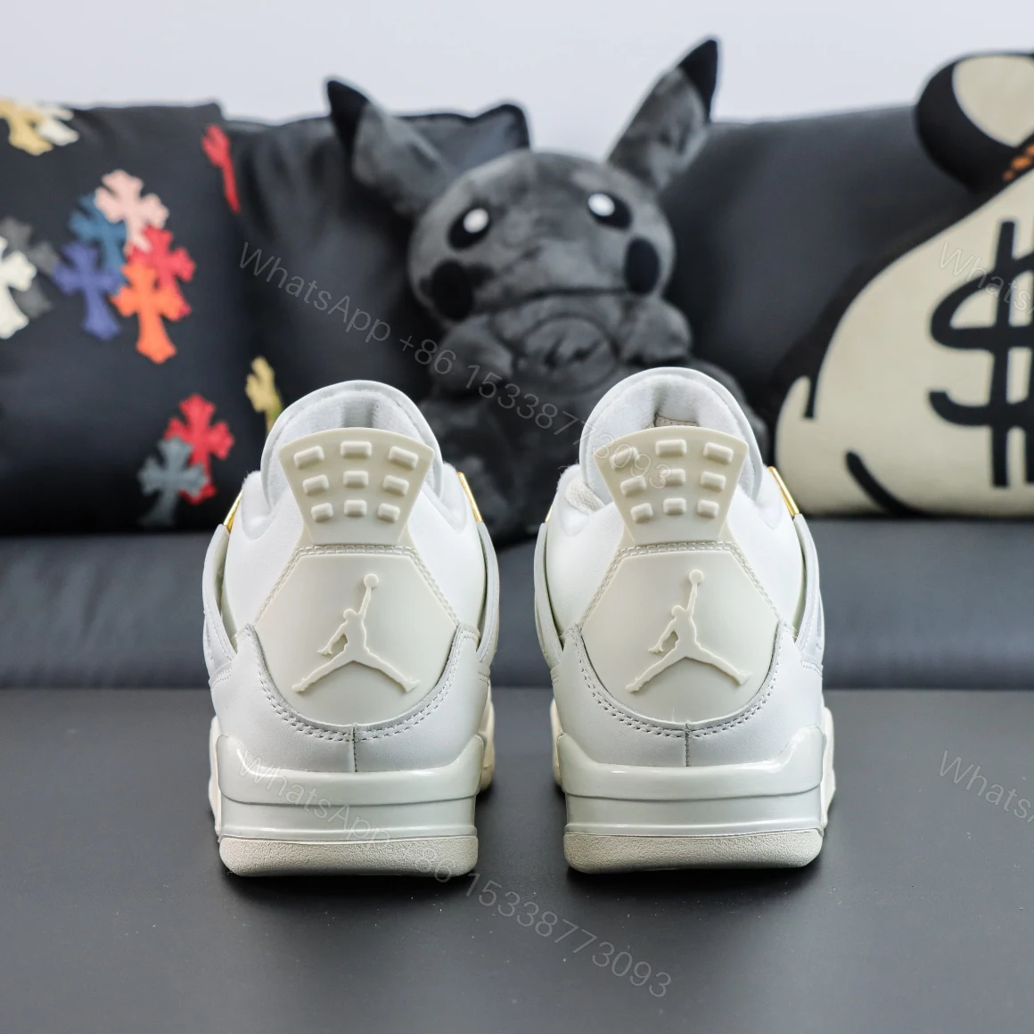 View 7 of Air Jordan 4 Metallic Gold Reps