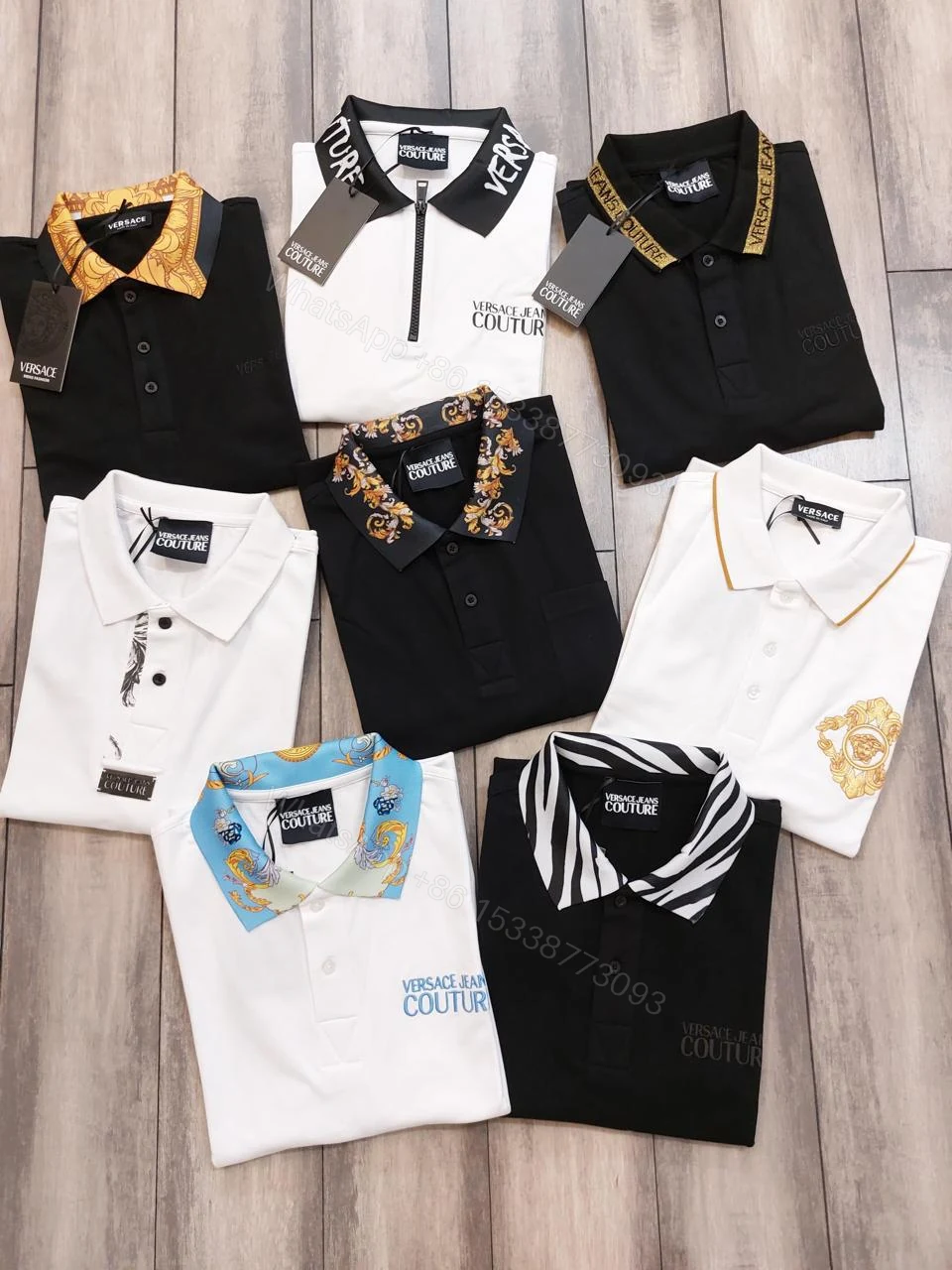 View 6 of FIRST COPY Versace Latest 2025 Imported Quality Exclusive Polo Tees
