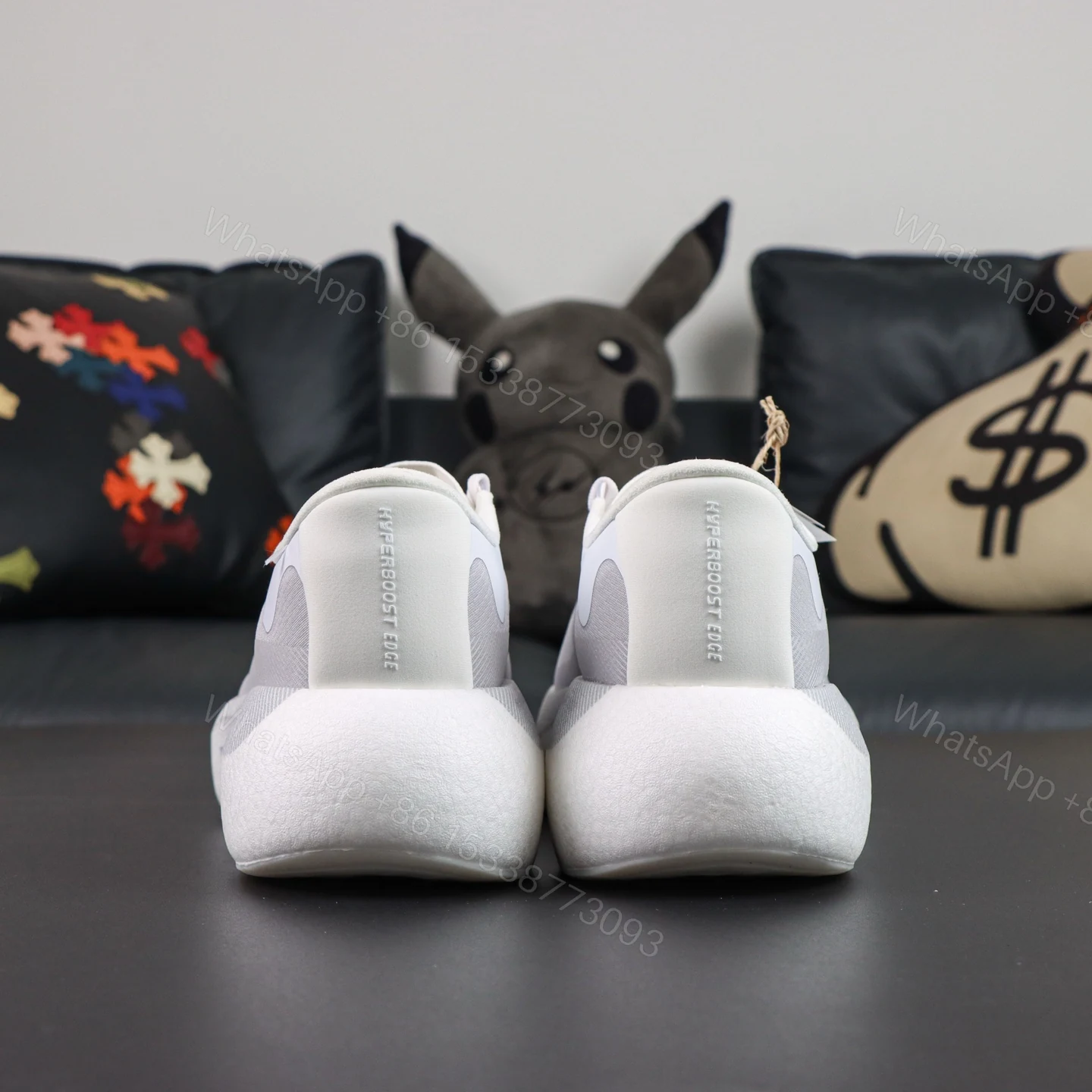 View 7 of adidas Hyperboost Edge White Grey