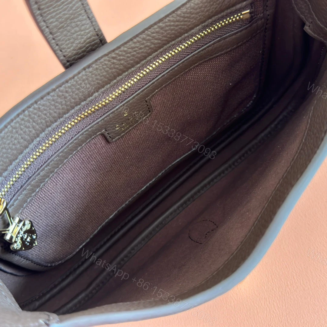 View 8 of GUCCI 25S JACKIE 1961 SMALL BAG 28 CM IN DARK BROWN LEATHER WITH GOLD HARDWARE