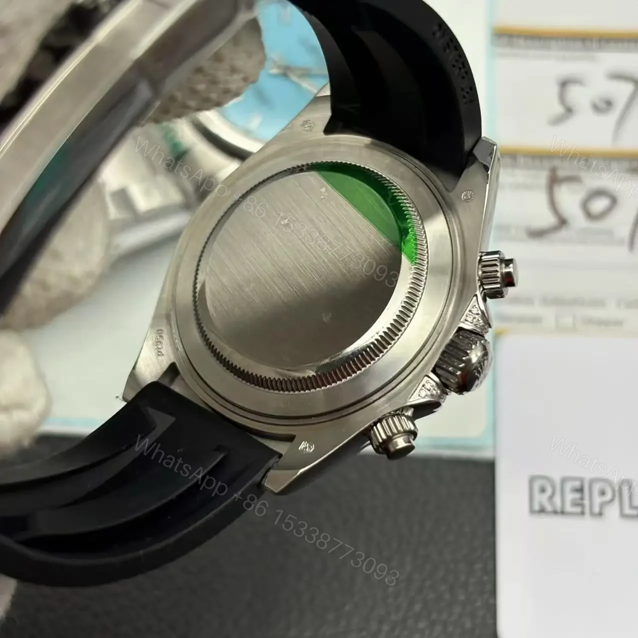 View 6 of Rolex Daytona Diamond Leather Strap Replica