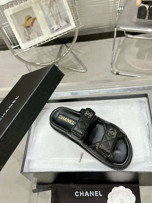 View 8 of Chanel-Inspired Leather Slides: Luxe Yet Everyday Comfort