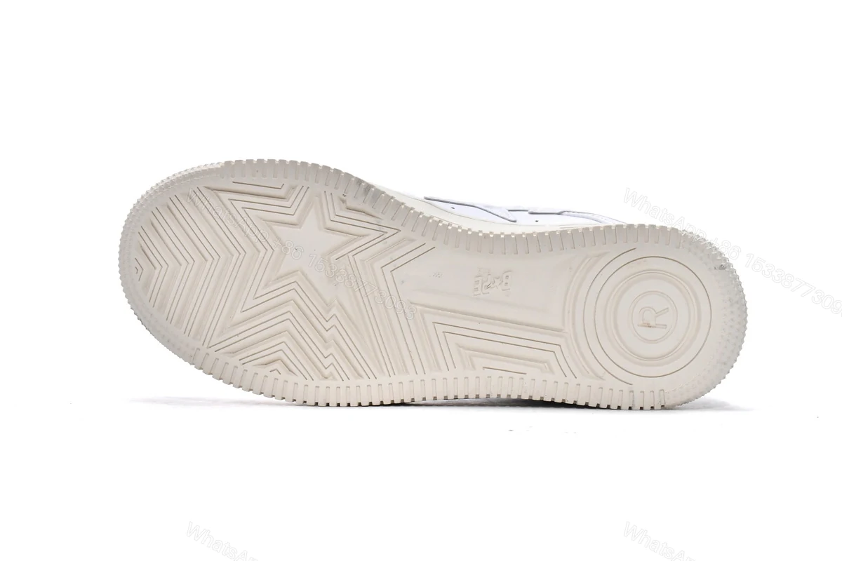 View 6 of Cheap Fake Bape Sta Low White Black 1H70-191-022(BapeSta)