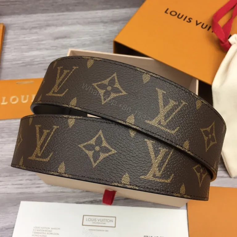 View 4 of Louis Vuitton Monogram Belt: Subtle Luxury