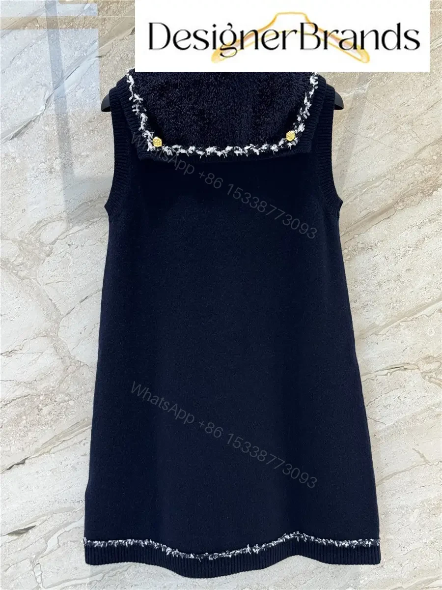 View 8 of Louis Vuitton Sailor-Collar Knitted Dress