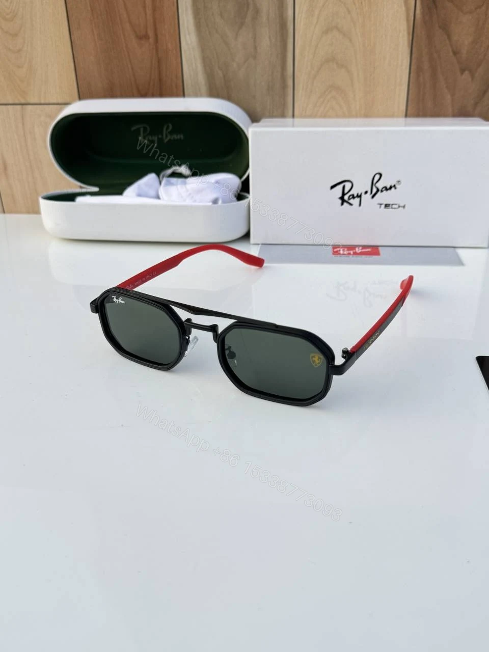 First Copy RayBan 7328 Black Green Luxury Sunglasses Premium Fashion Eyewear — view 1