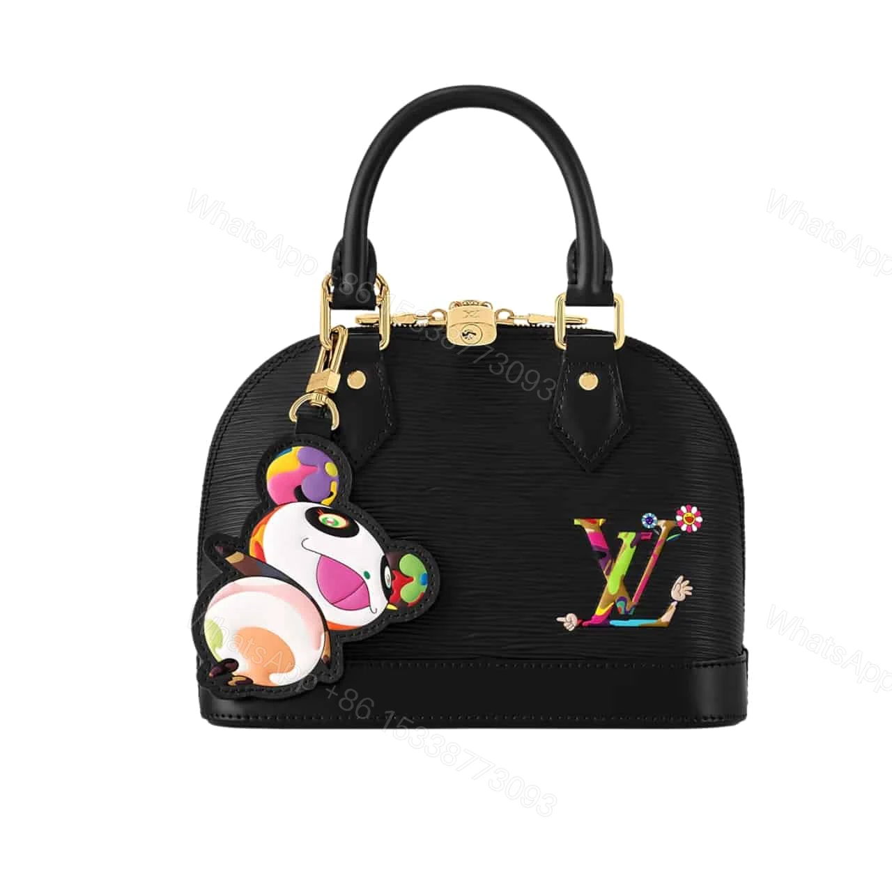 LOUIS VUITTON X MURAKAMI ALMA BB BLACK 23CM M13670 — view 1