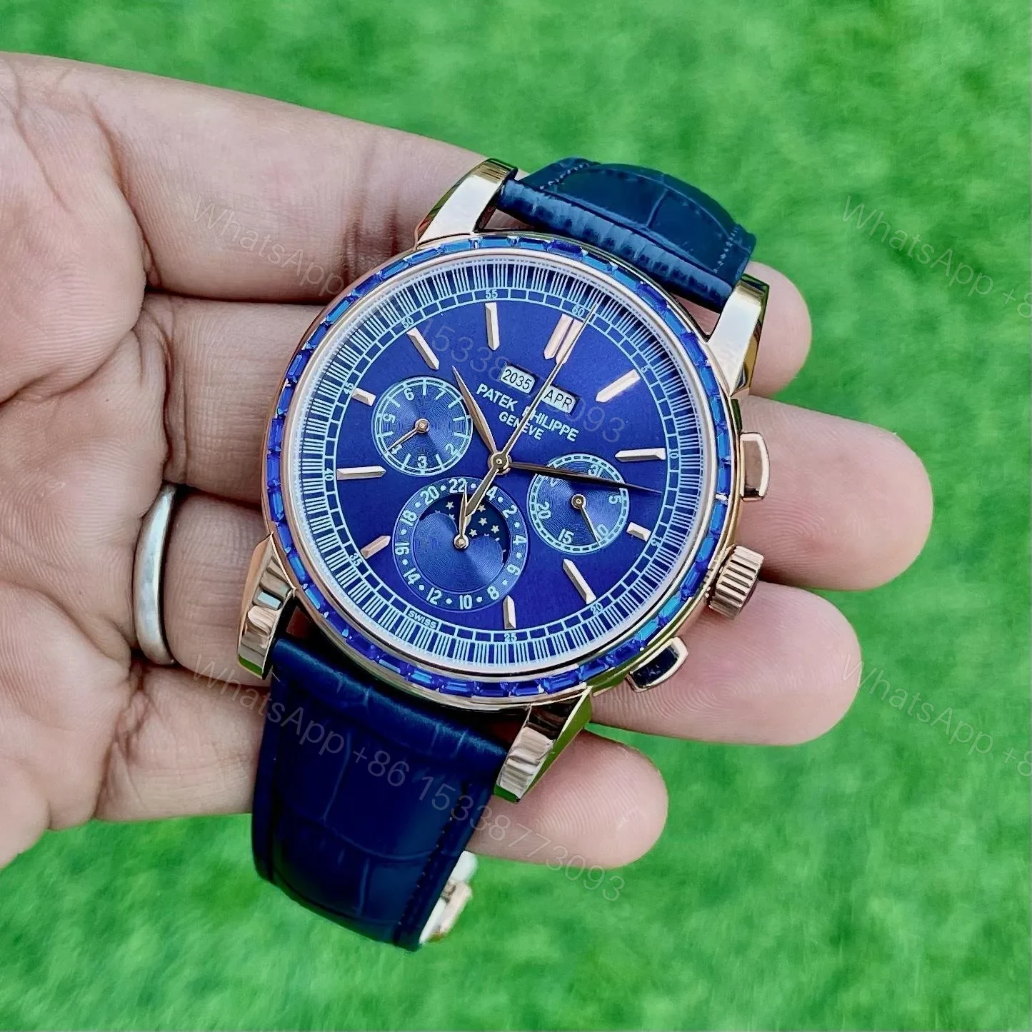 View 3 of Patek Philippe Calendar Blue