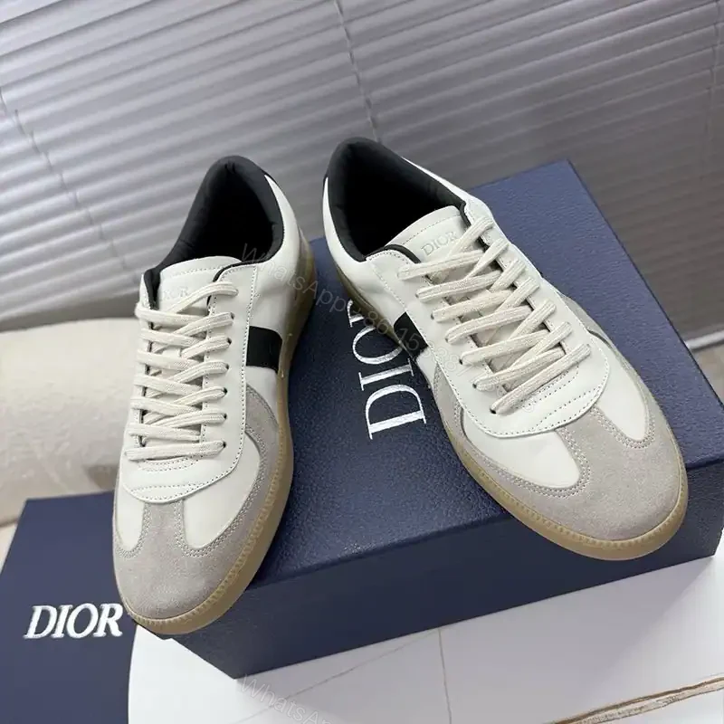 View 2 of DIOR B01 MATCHPOINT SNEAKERS UNISEX SUEDE AND SMOOTH CALFSKIN GREY/WHITE – CD180