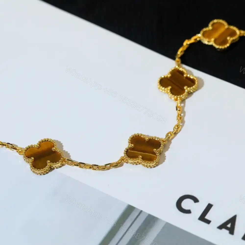 View 6 of 高仿首飾VanCleef&Arpels*RD35600虎眼石黃金手鏈