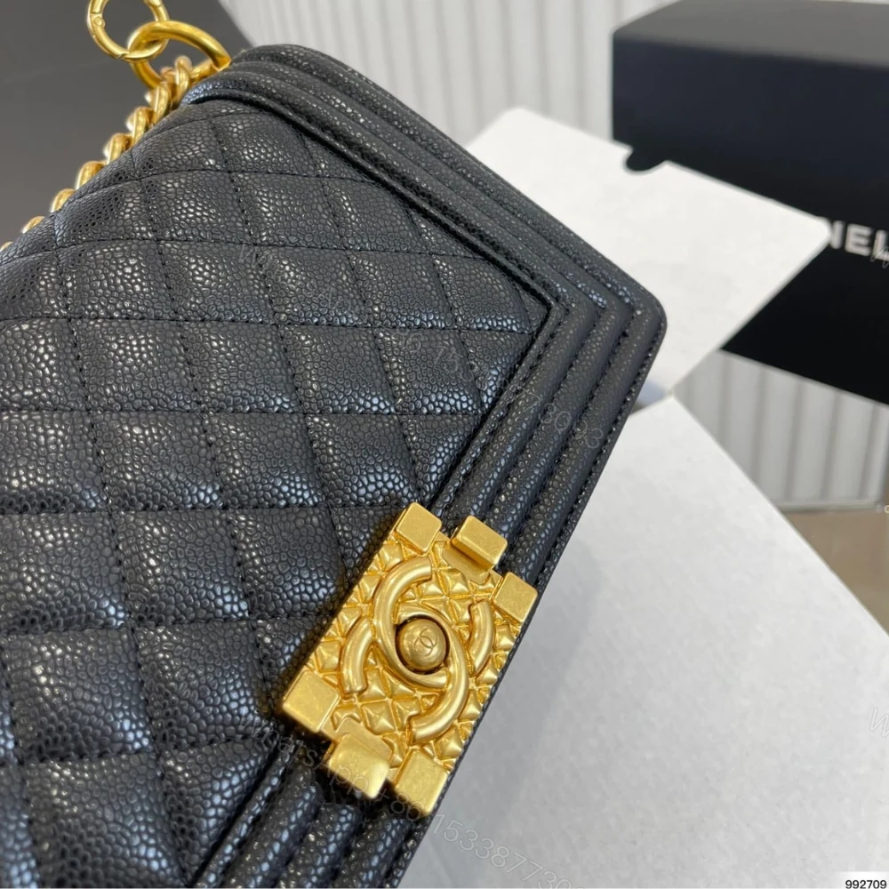 View 3 of Chanel Medium Boy Quilted Black 25Cm