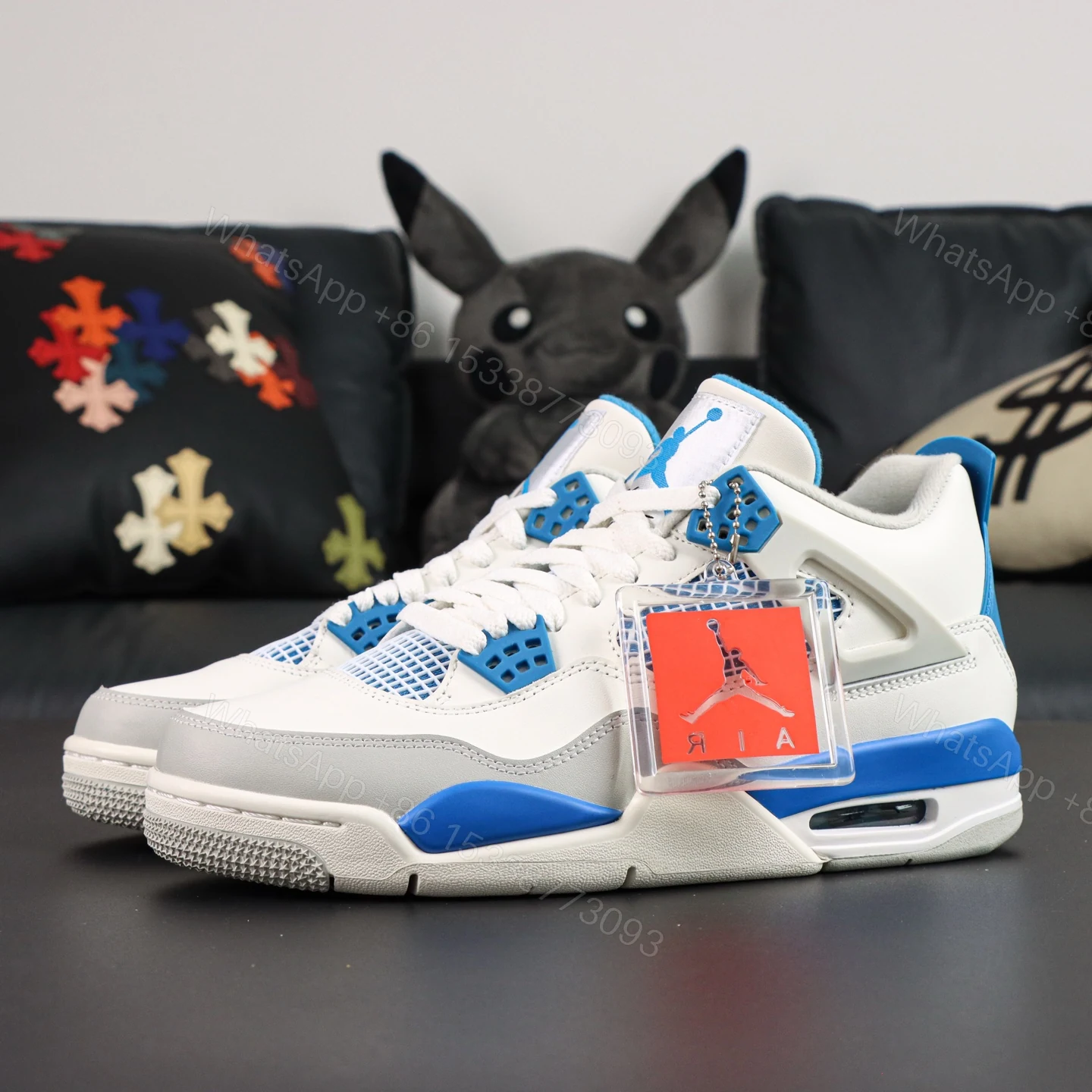 View 8 of Air Jordan 4 Military Blue 2012 Reps