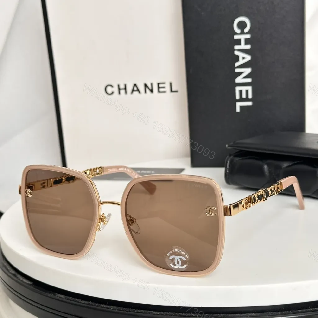 View 9 of Tortoiseshell Square Sunglasses with Gold Accents, Luxe Style