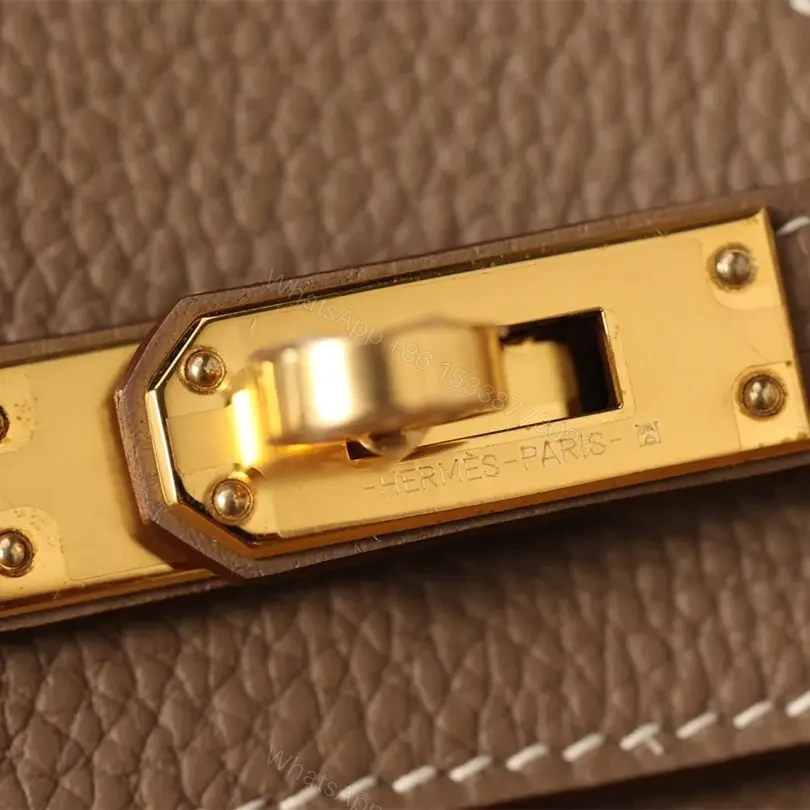 View 12 of 高仿Hermes*Birkin25大象灰金扣免檢版