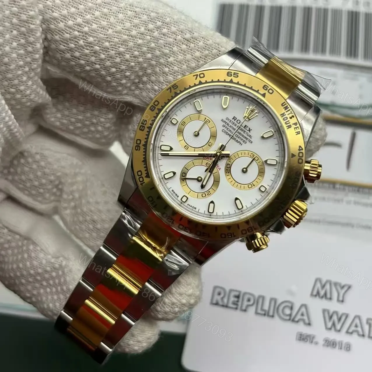 View 2 of Rolex Daytona Two Tone Replica 116523
