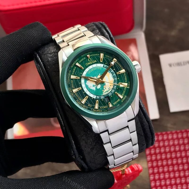 View 5 of Omega Aquaterra Worldmap Seamaster Green Dial Automatic 40mm