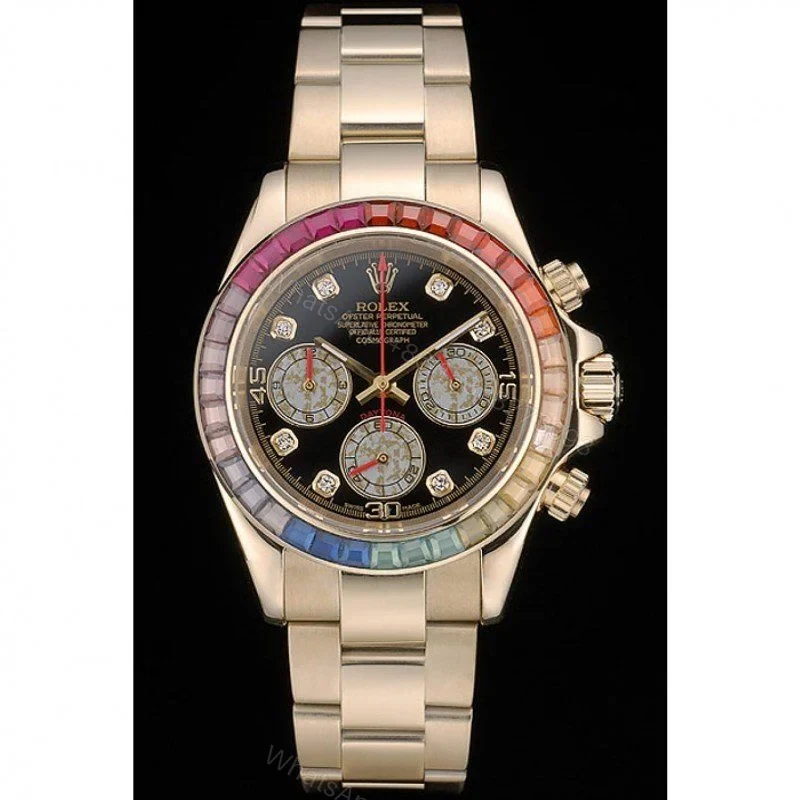 View 2 of Replica Rolex Daytona Black Dial 80251