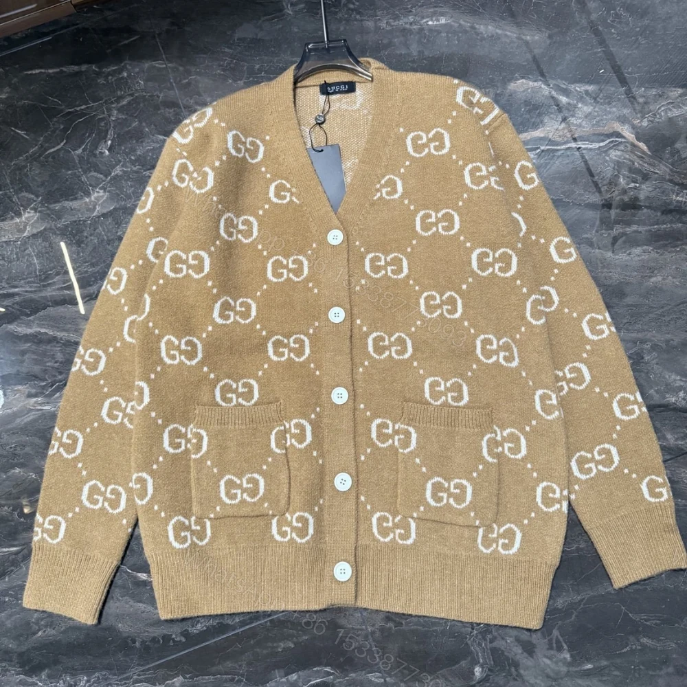 View 2 of Gucci Wool Cardigan Beige