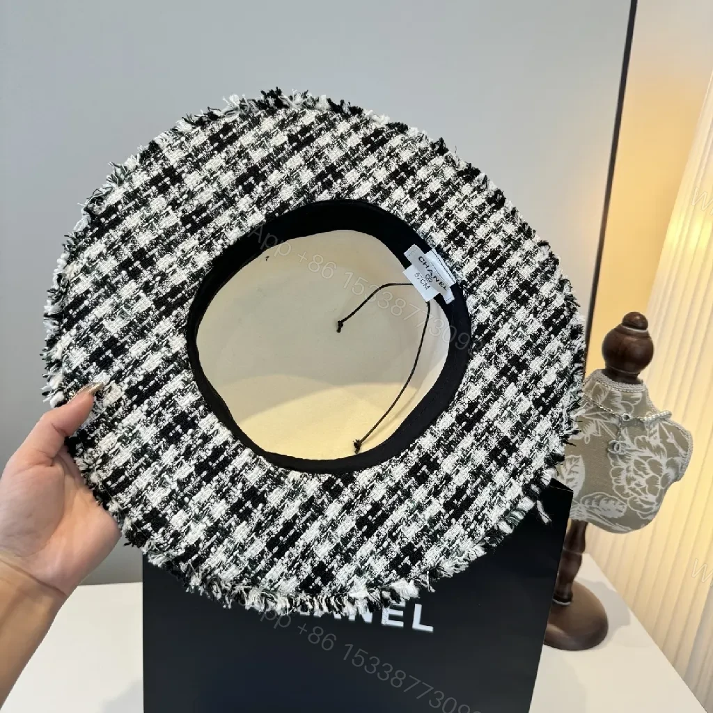 View 2 of Chic Tweed Brim Bowler: Luxe Textured Day-to-Night Hat