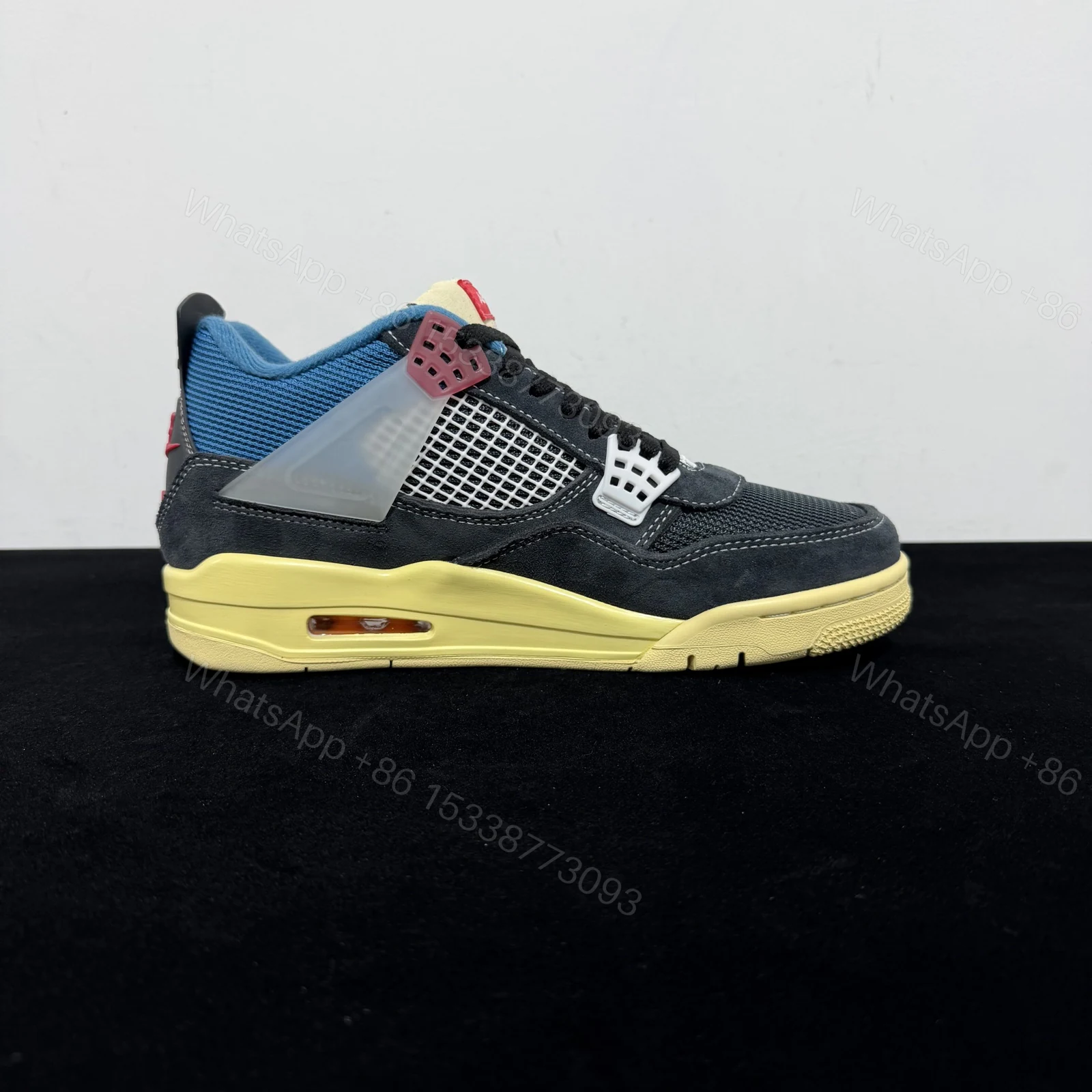 View 2 of Union LA×Air Jordan 4 Retro “Off Noir” Reps