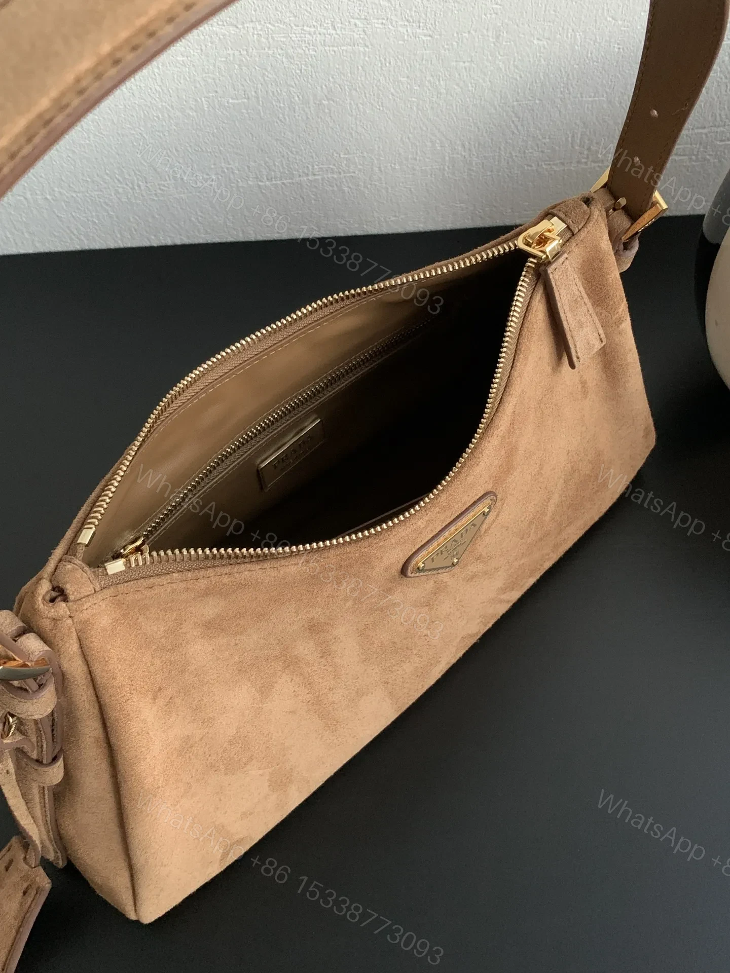 View 3 of Prada Women’s Shoulder Bags in Saffiano Leather & Nylon