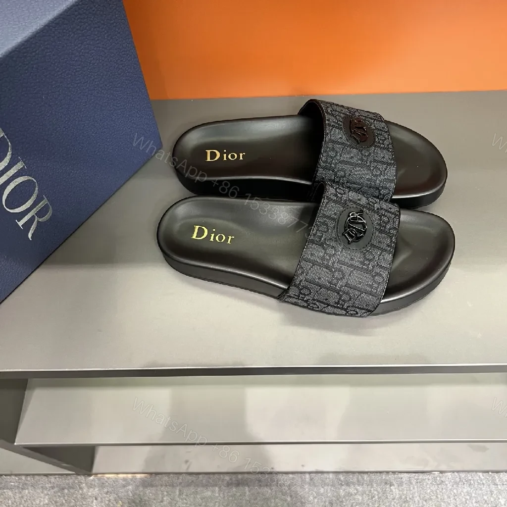 View 8 of Monogram Texture Black Slide: Everyday Luxury Footwear