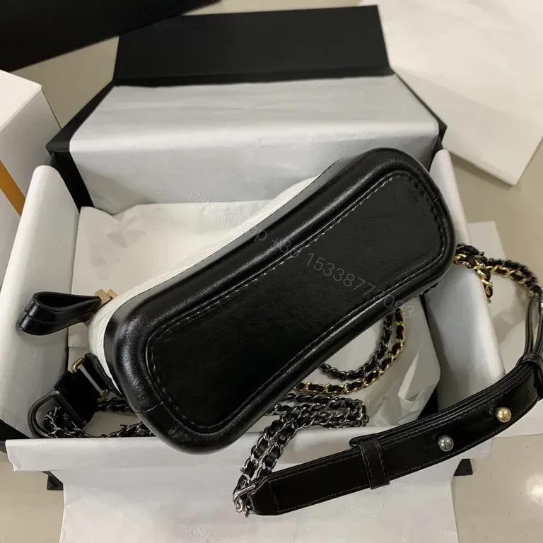 View 6 of Chanel-Inspired Quilted Two-Tone Shoulder Bag: Everyday Luxury