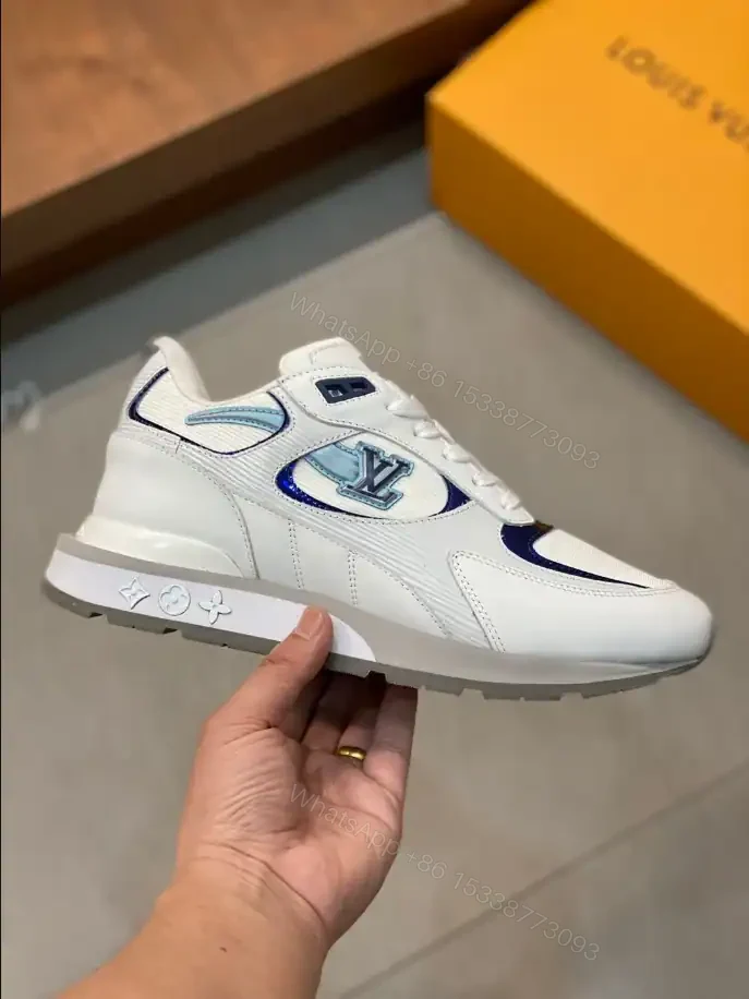 View 2 of LOUIS VUITTON RUN AWAY SNEAKERS IN WHITE AND BLUE – LSVT360