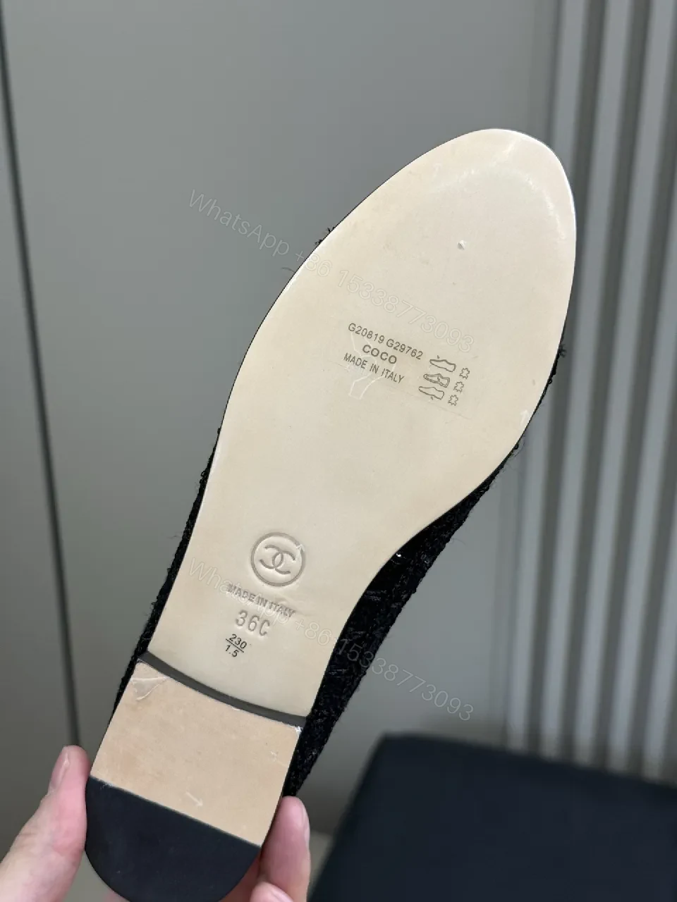 View 2 of Matte Black Textured Ballet Flats with Cushioned Comfort