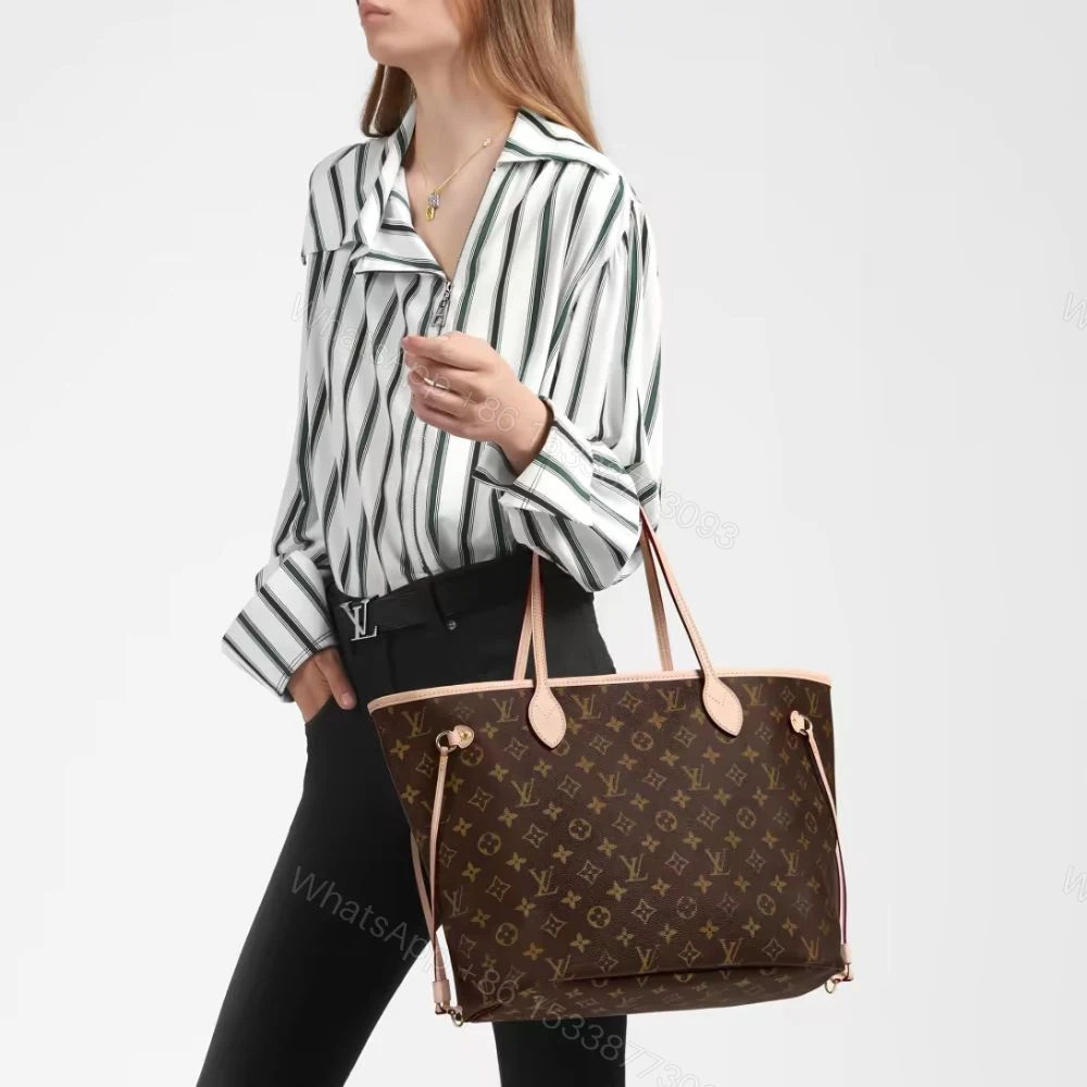 View 5 of Louis Vuitton Neverfull GM Monogram Beige 39Cm M40990