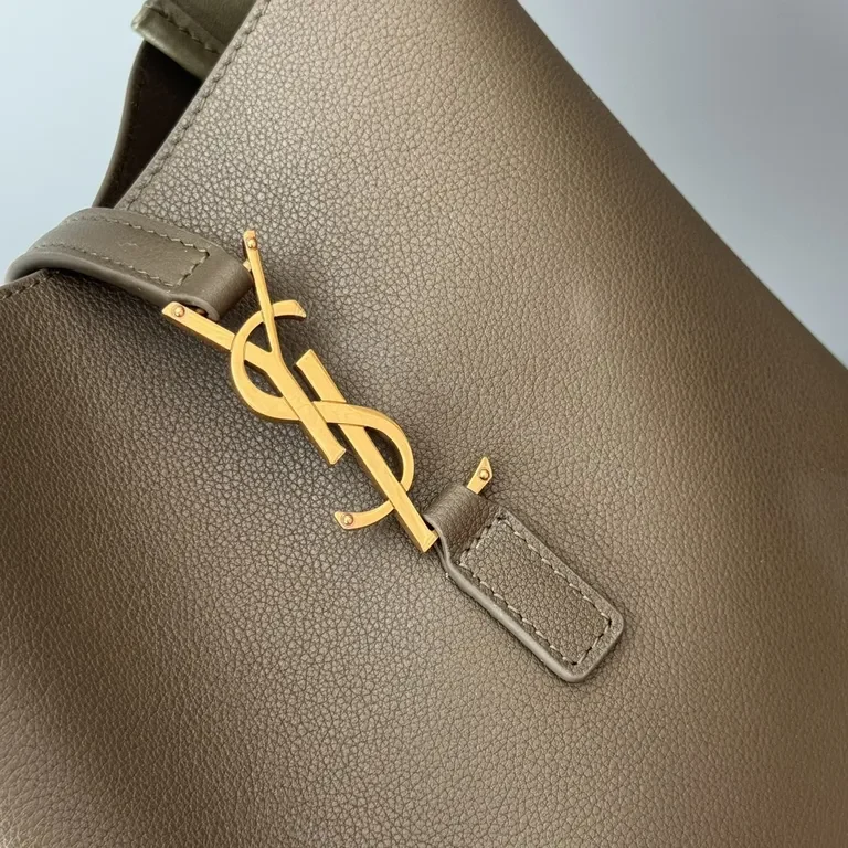 View 7 of Luxy Leather Tote: Minimalist Luxury, Gold Hardware Bag