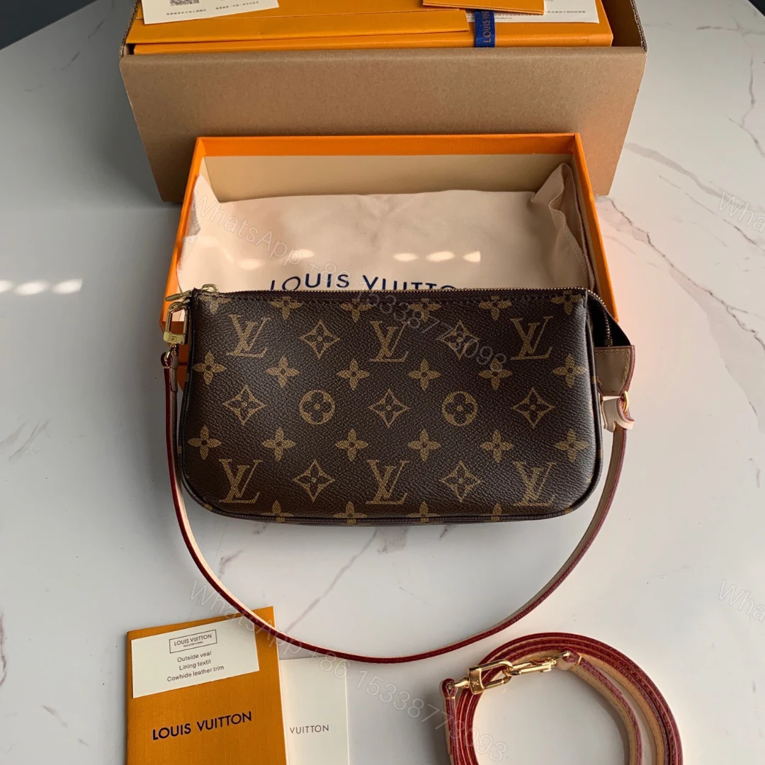 Louis Vuitton LV Pochette Monogram Woman’s Handbags 23.5×13.5cm — view 1