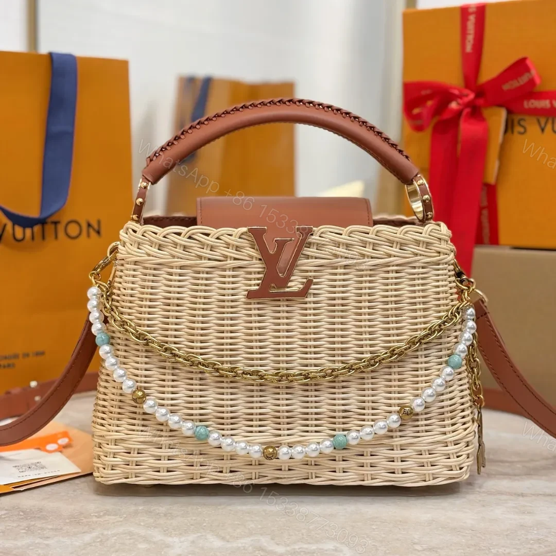 Louis Vuitton Capucines BB Handbag Brown Beige — view 1