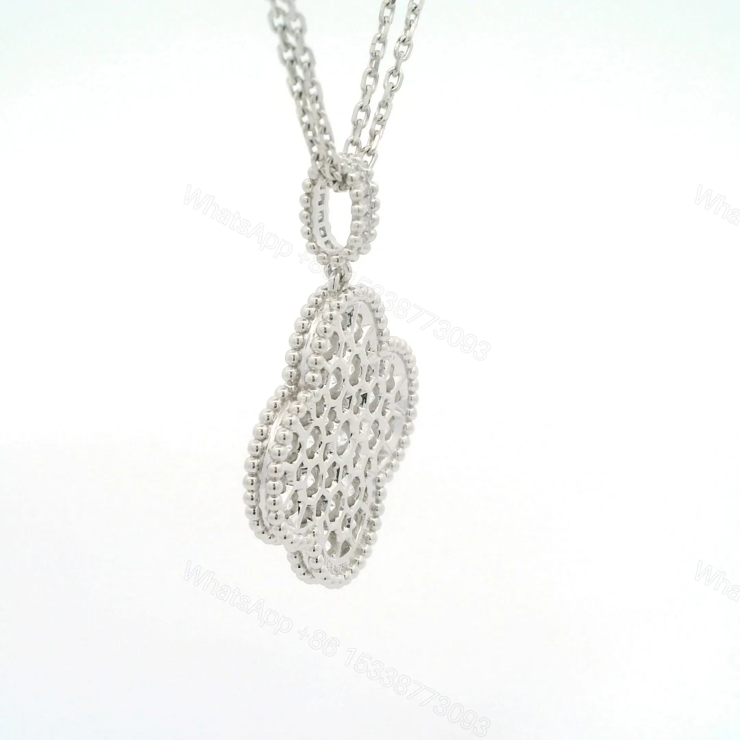View 3 of Van Cleef & Arpels Magic Alhambra with Diamonds Long Necklace