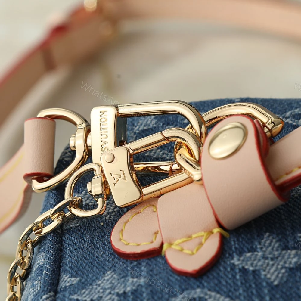 View 8 of Louis Vuitton Nice Mini Monogram Blue Denim 20Cm M27946
