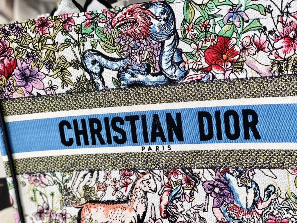 View 2 of Bold Floral Dior Tote: Luxe Craft, Everyday Prestige Bag