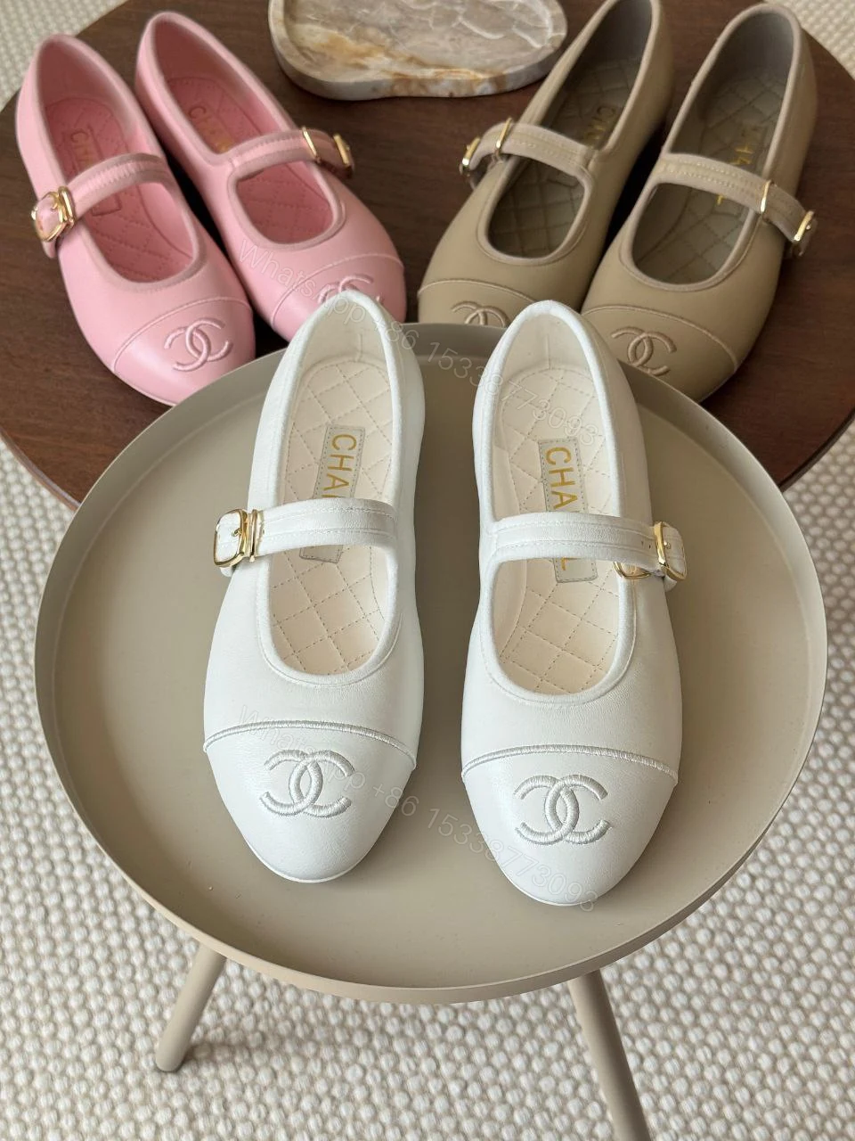 View 2 of Chanel Mary Jane Shoes In Lambskin