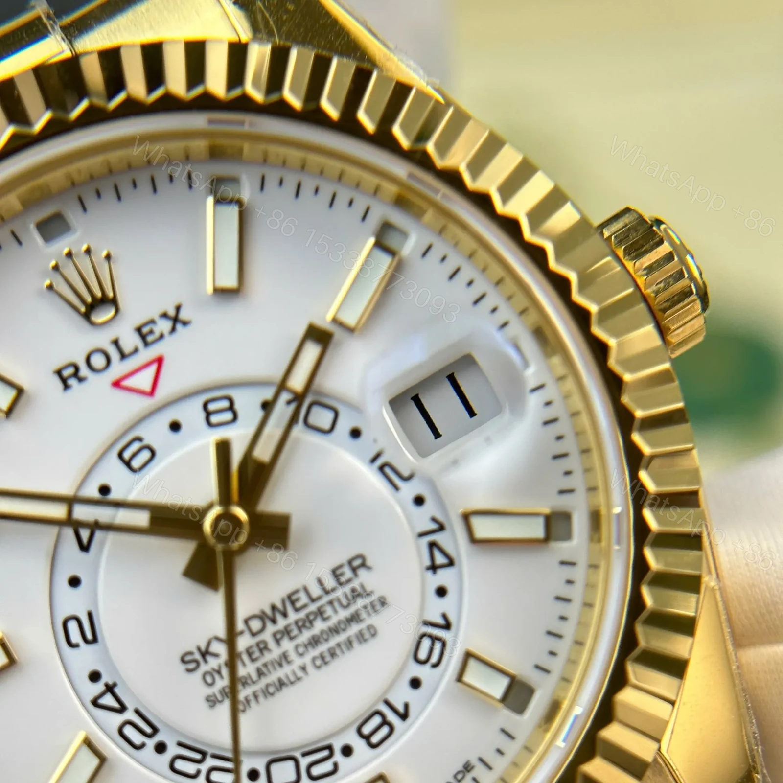 View 8 of Replica Rolex Sky-Dweller White Dial 326238