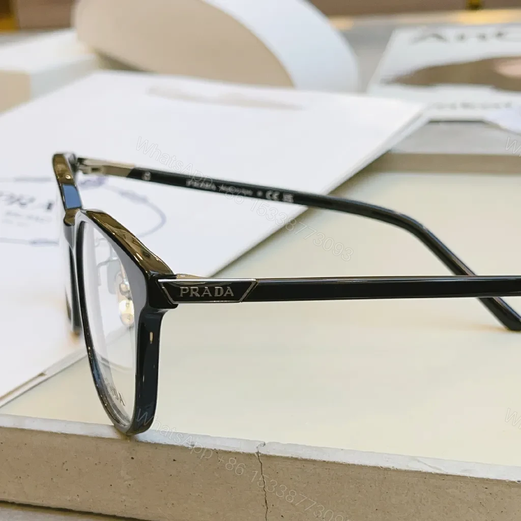 View 10 of Chic Transparent-Frame Eyewear with Caramel Accents (60)