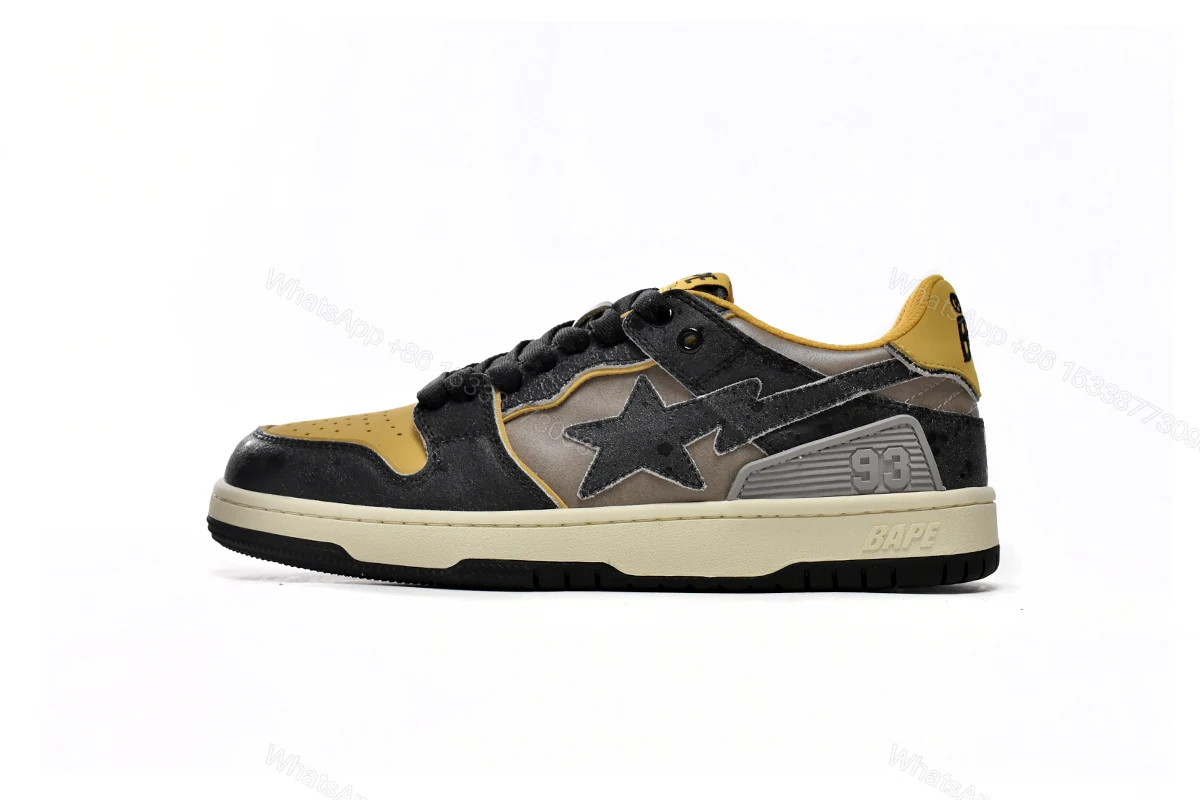 View 10 of Bape Sk8 Sta Low Make old Black and Yellow 1120-291-021(BapeSta)