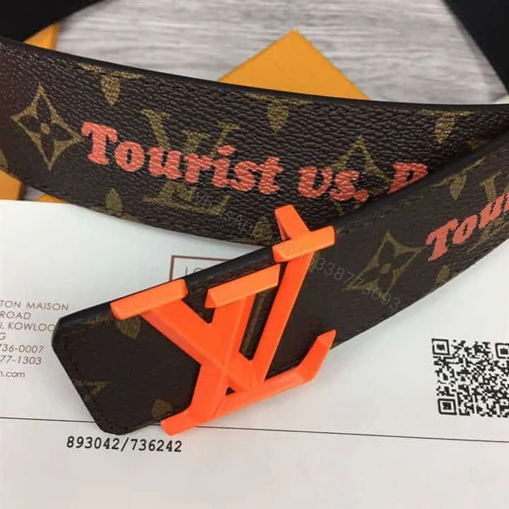 View 8 of LOUIS VUITTON PYRAMIDE 40MM REVERSIBLE BELT MONOGRAM CANVAS RECTO SIDE – B76