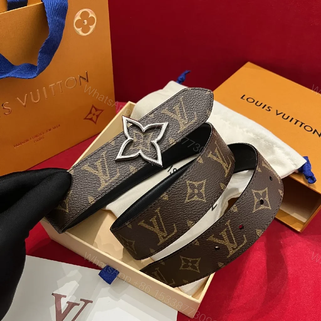 Calfskin Monogram Belt — Luxe Everyday Style, Durable — view 1
