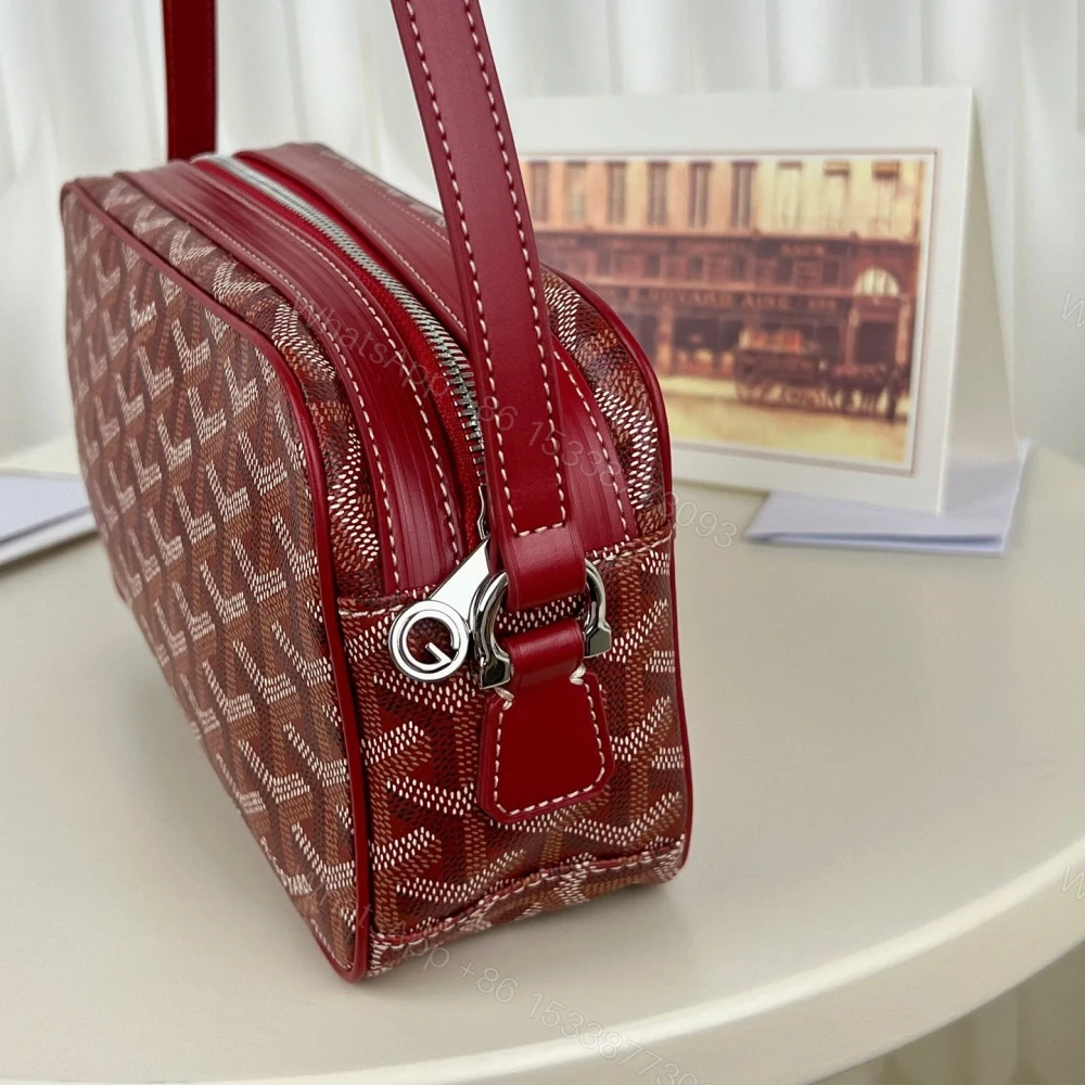 View 6 of 高仿Goyard*CAPVEP10相機郵差包紅色小號免檢版