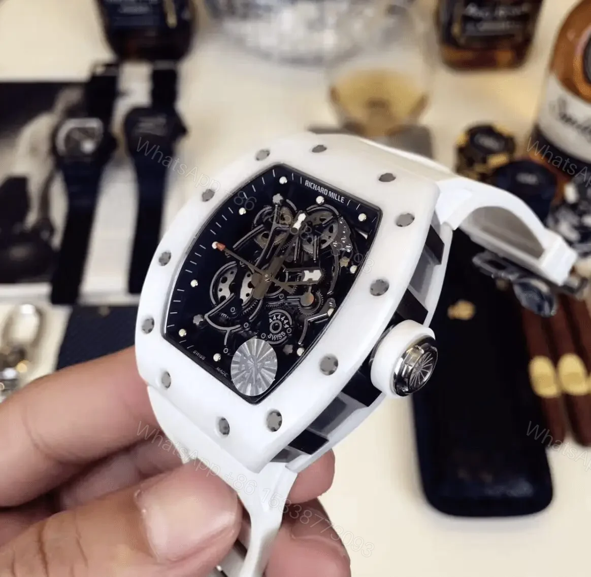 View 4 of Richard Mille Swiss Clone Replica Rm 0055 Best Edition Swiss